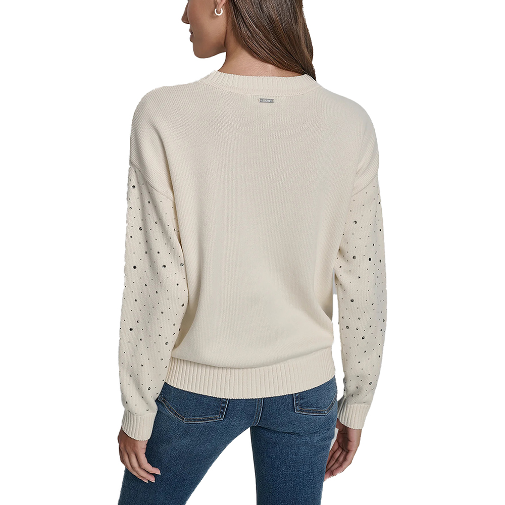 DJ5R0826  ΠΟΥΛΟΒΕΡ ΜΑΚΡΥΜΑΝΙΚΟ DKNY 2