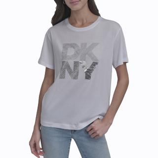 DJ5T1433 LOGO ΜΠΛΟΥΖΑΚΙ ΚΟΝΤΟΜΑΝΙΚΟ DKNY
