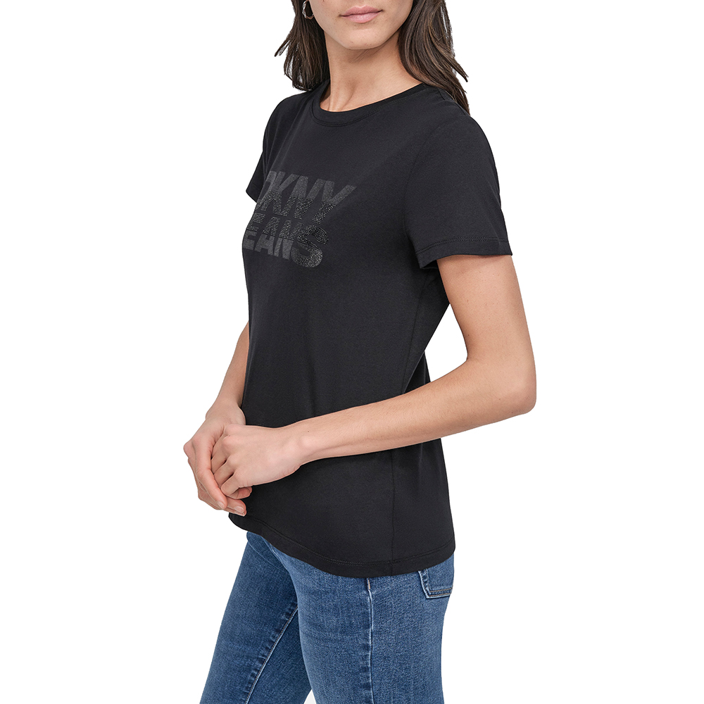 DJ5T1508 LOGO ΜΠΛΟΥΖΑΚΙ ΚΟΝΤΟΜΑΝΙΚΟ DKNY 1