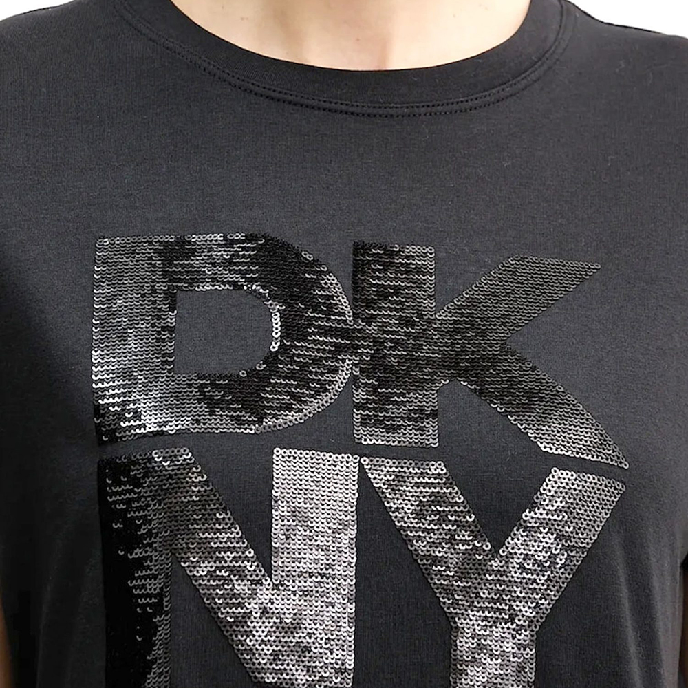 DJ6T1684 LOGO ΜΠΛΟΥΖΑΚΙ ΚΟΝΤΟΜΑΝΙΚΟ DKNY 3