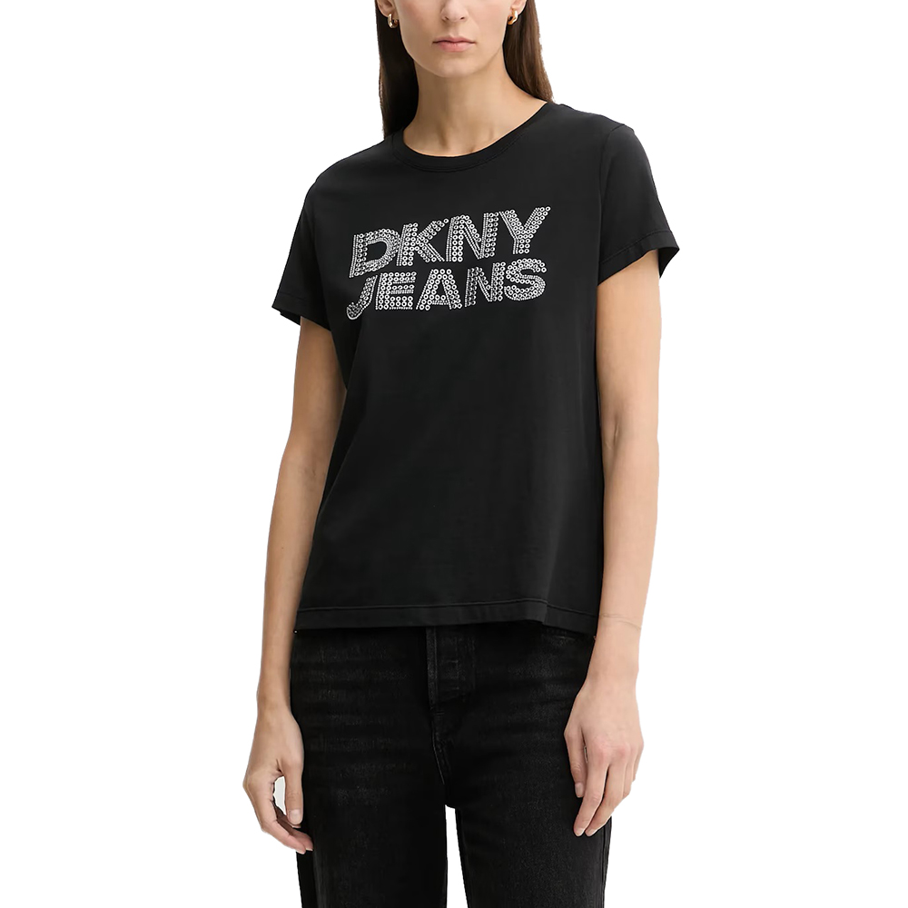 DJ6T1692 LOGO ΜΠΛΟΥΖΑΚΙ ΚΟΝΤΟΜΑΝΙΚΟ DKNY 1