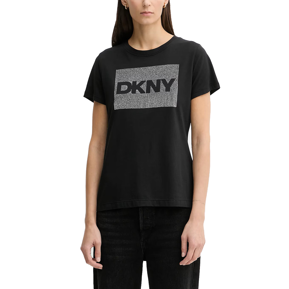 DJ6T1701 LOGO ΜΠΛΟΥΖΑΚΙ ΚΟΝΤΟΜΑΝΙΚΟ DKNY 1