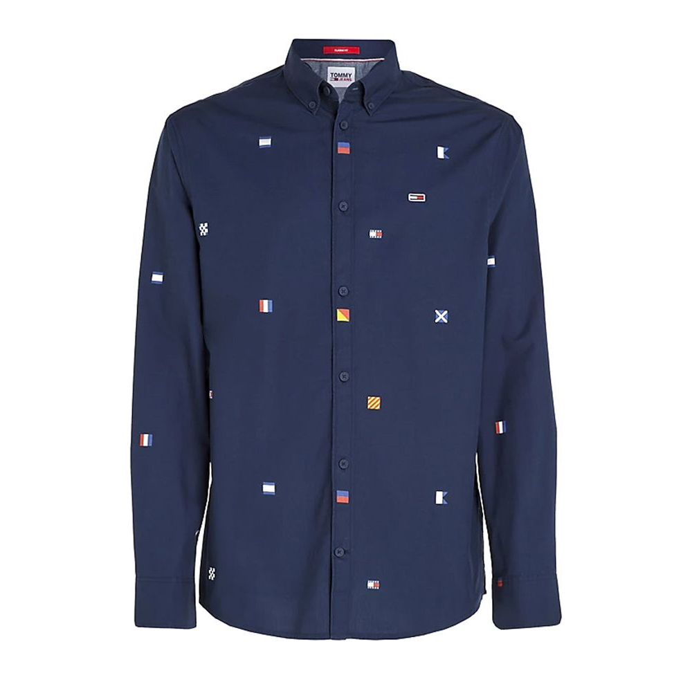 TOMMY HILFIGER TJM CLSC FLAG CRITTER SHIRT DM0DM16611 4