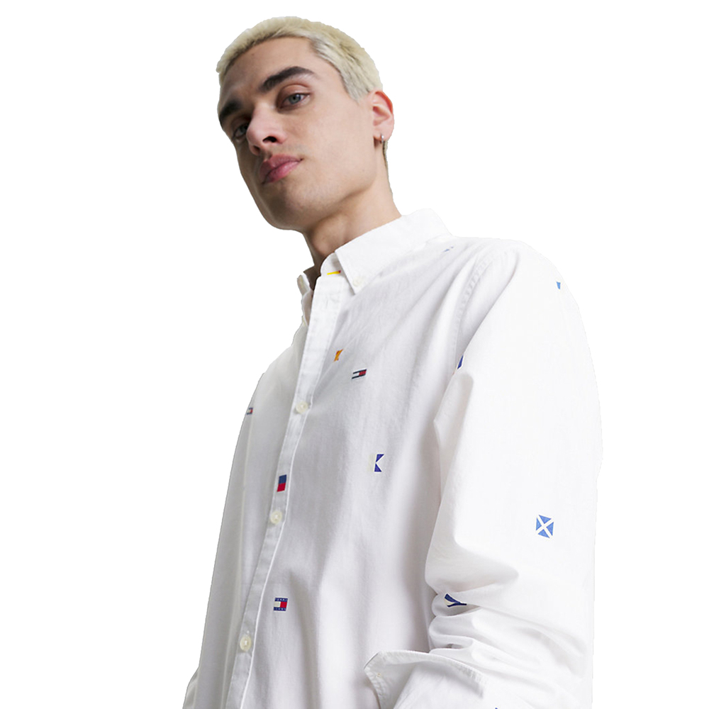 TOMMY HILFIGER TJM CLSC FLAG CRITTER SHIRT DM0DM16611 3