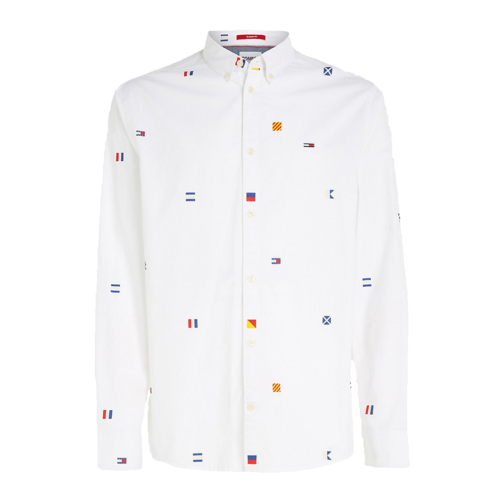 TOMMY HILFIGER TJM CLSC FLAG CRITTER SHIRT DM0DM16611 4