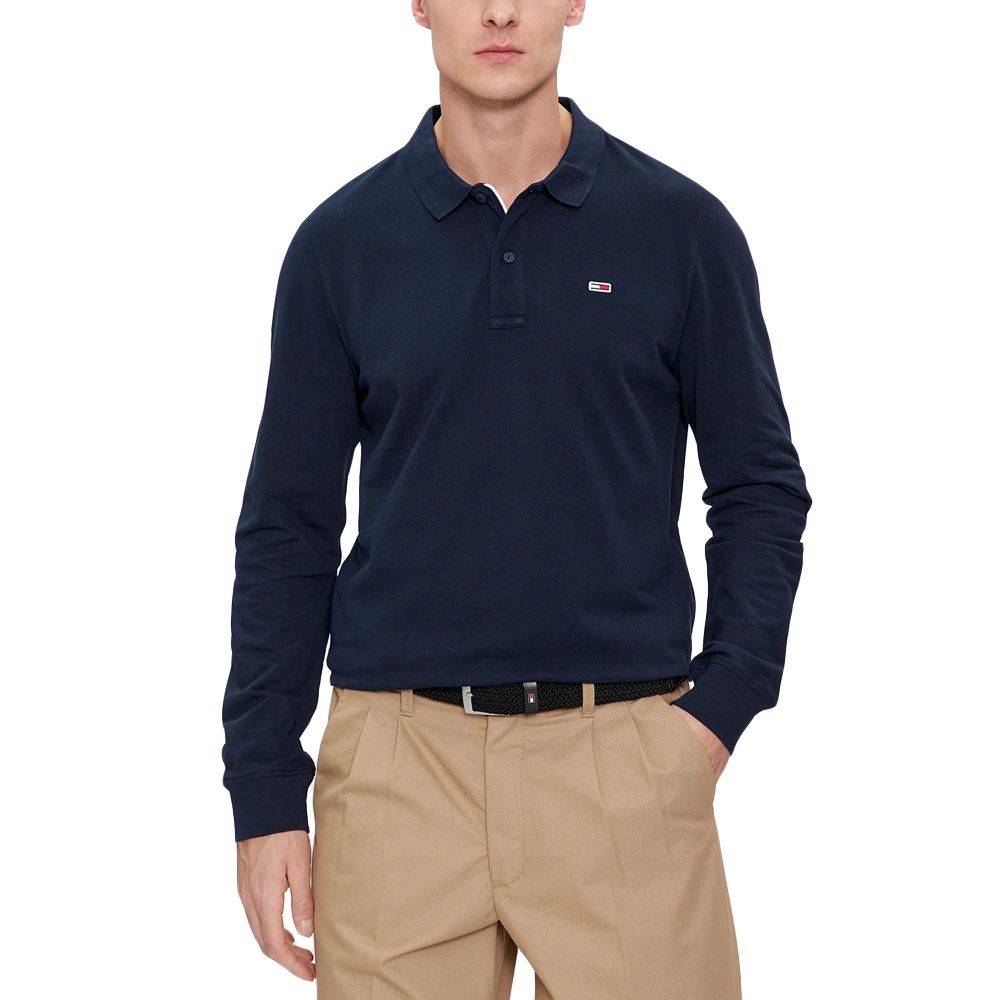 TOMMY HILFIGER SLIM PLACKET LS POLO DM0DM18309 1