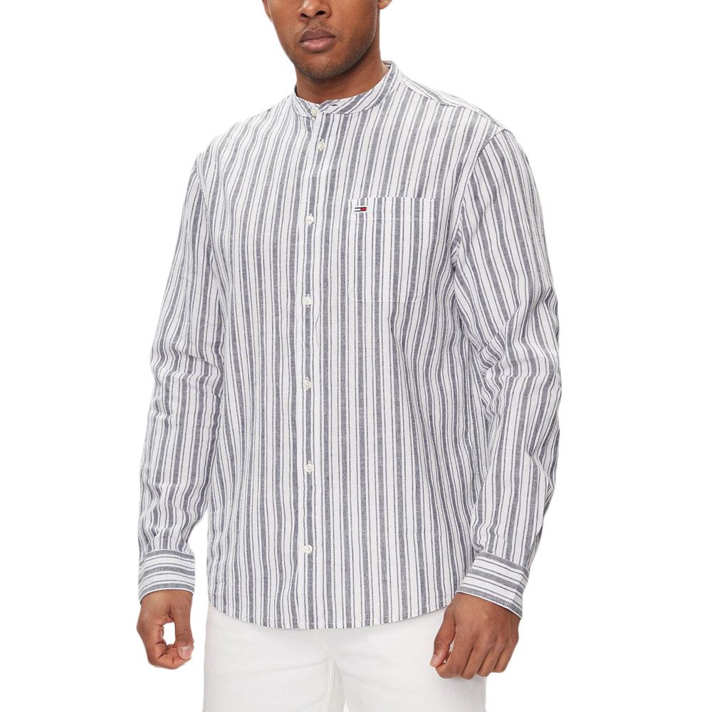 TOMMY HILFIGER TJM MAO STRIPE LINEN BLEND SHI DM0DM18960 1