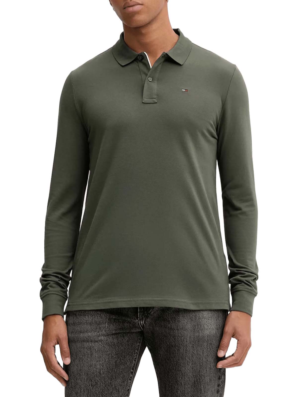 TOMMY HILFIGER TJM SLIM PLACKET POLO LS EXT DM0DM20232 1