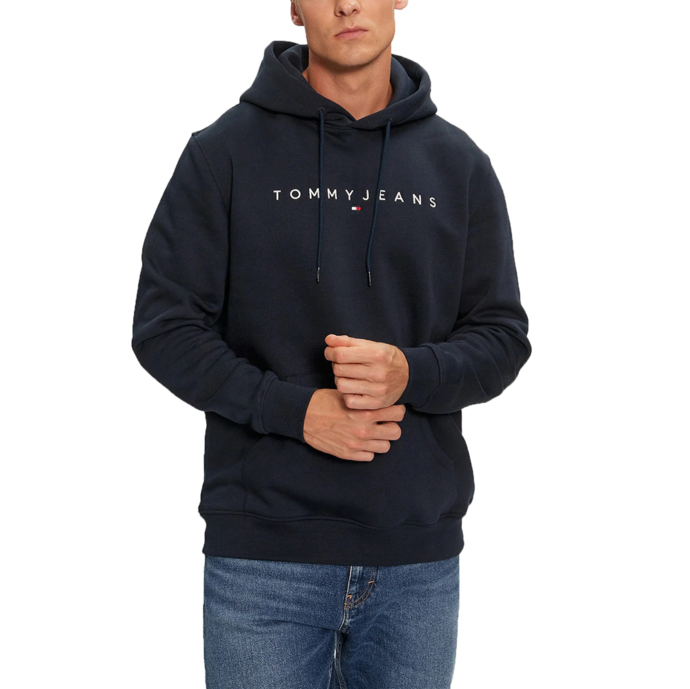 TOMMY HILFIGER TJM REG LINEAR LOGO HOODIE EXT DM0DM20746 1