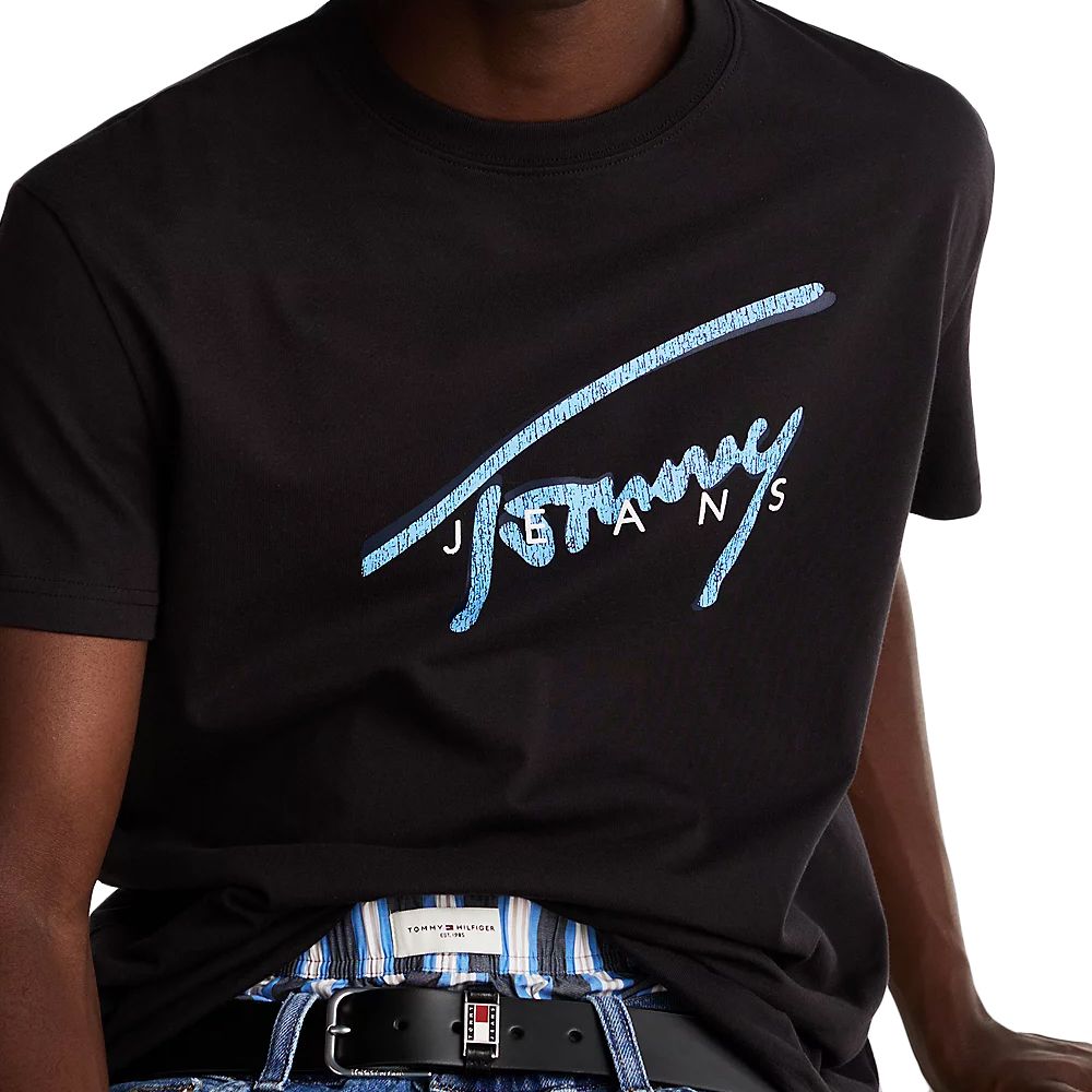 TOMMY HILFIGER TJM REG RWB SIGNATURE TEE DM0DM21109 3
