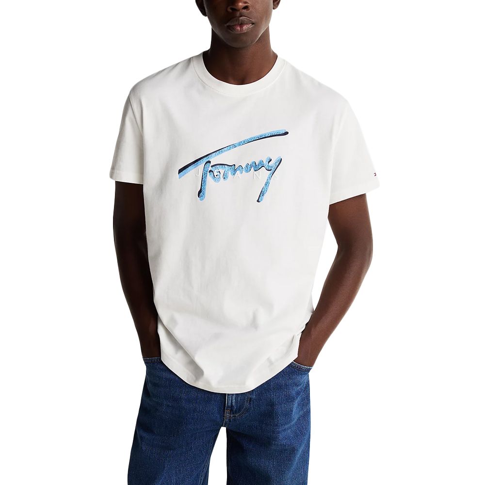 TOMMY HILFIGER TJM REG RWB SIGNATURE TEE DM0DM21109 1
