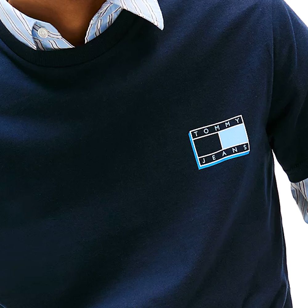 TOMMY HILFIGER TJM SLIM POP COLOR FLAG TEE EX DM0DM21577 3