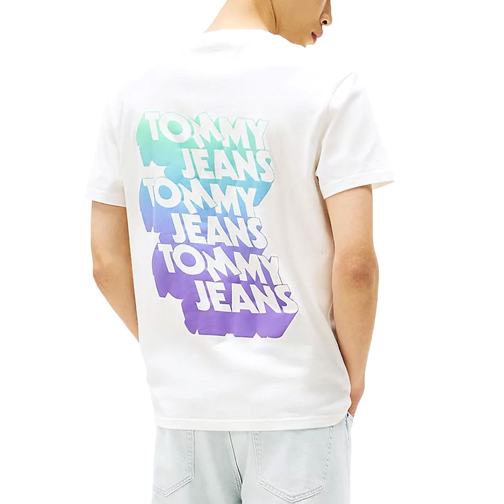 TOMMY HILFIGER TJM REG STACK BACKPRINT TEE EX  DM0DM21589 2