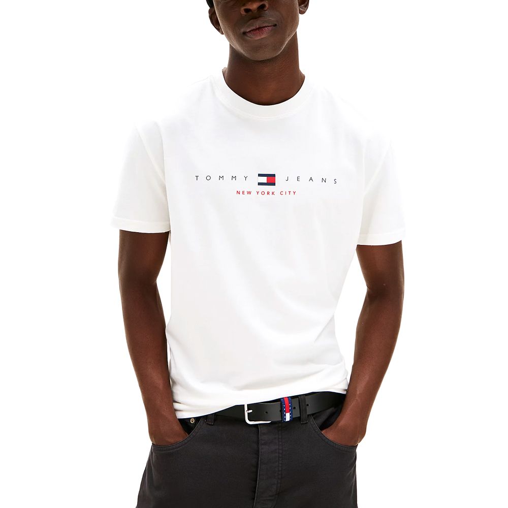 TOMMY HILFIGER TJM REG FLAG LINEAR SS TEE EXT DM0DM21911 1
