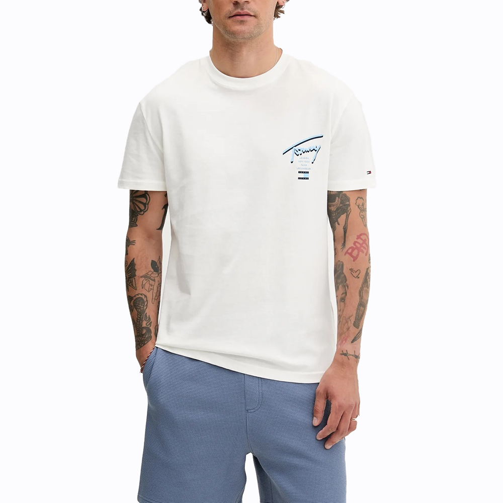 TOMMY HILFIGER TJM REG SIGNATURE CITY TEE DM0DM21934 1