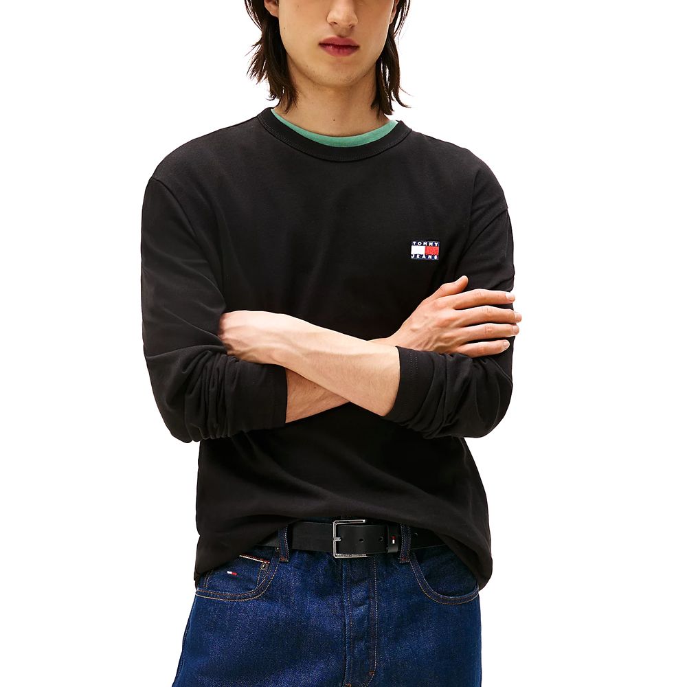 TOMMY HILFIGER TJM REG BADGE TEE LS DM0DM21974 1