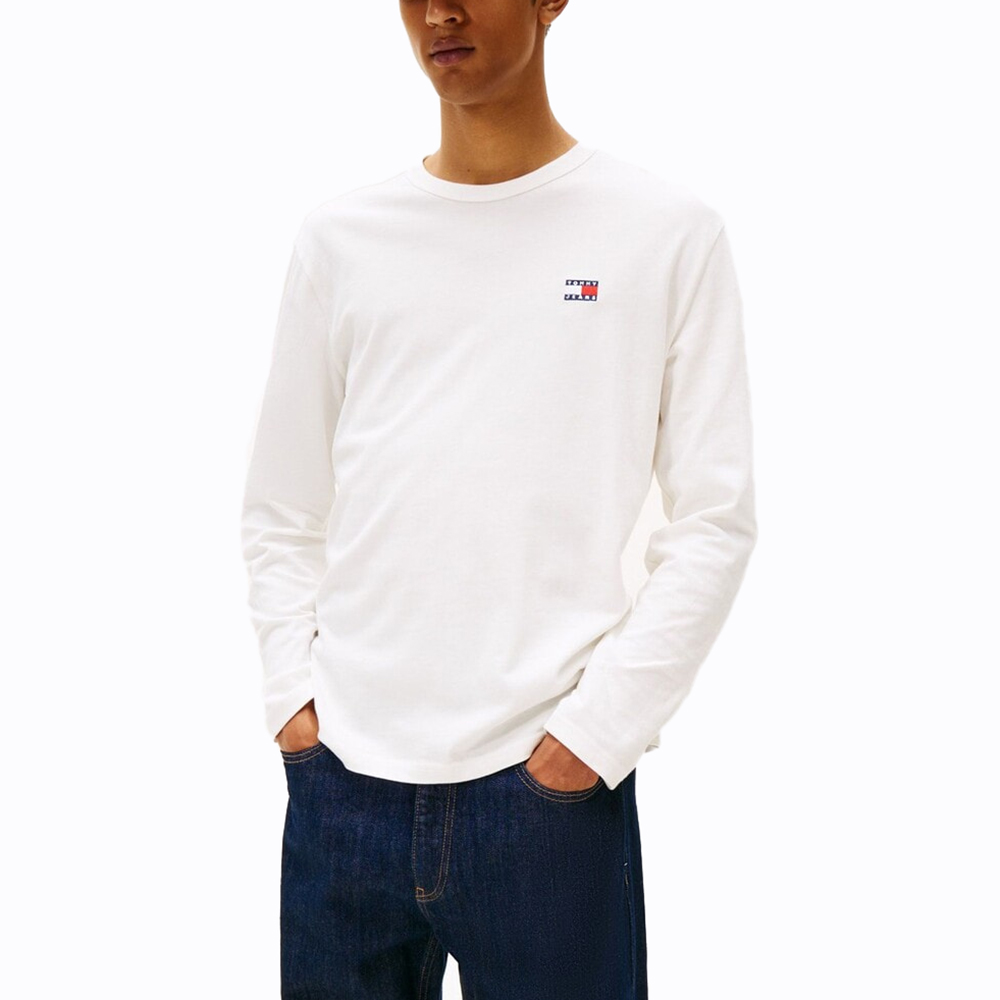 TOMMY HILFIGER TJM REG BADGE TEE LS DM0DM21974 1