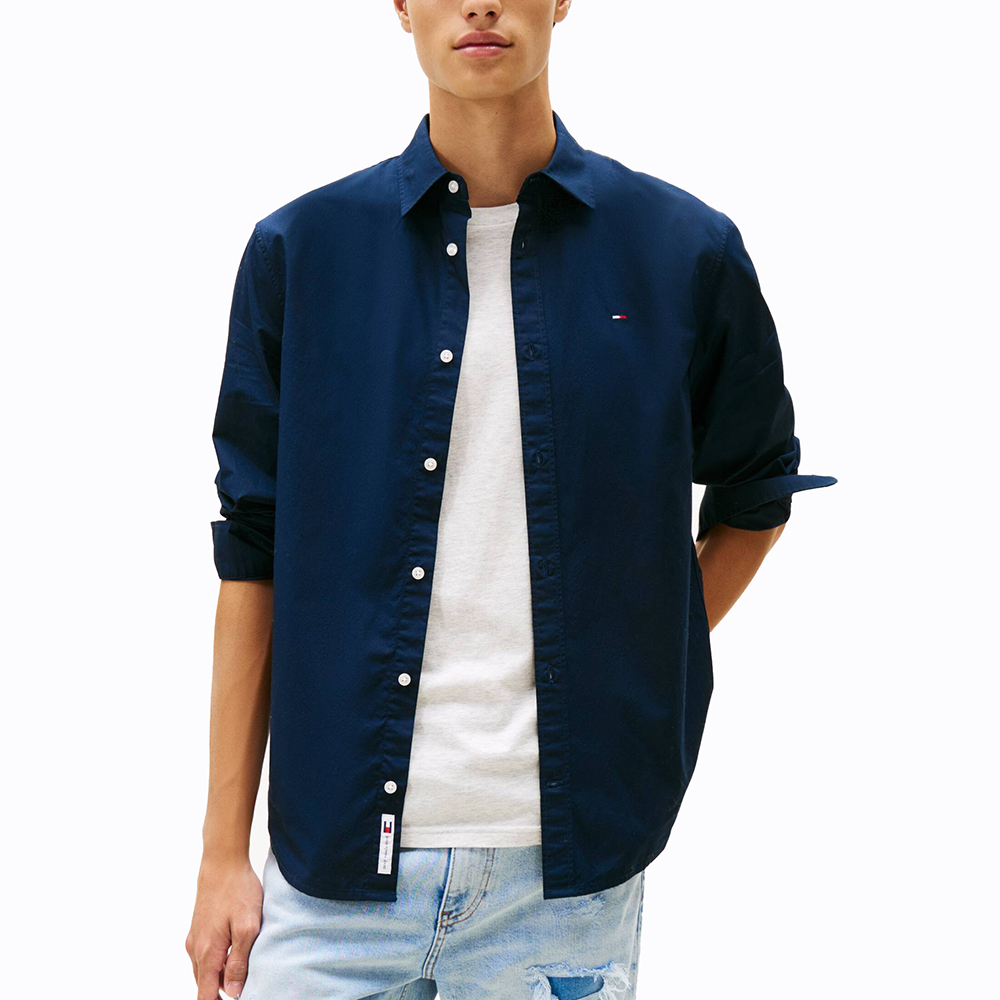TOMMY HILFIGER TJM REG POPLIN SHIRT DM0DM22026 1