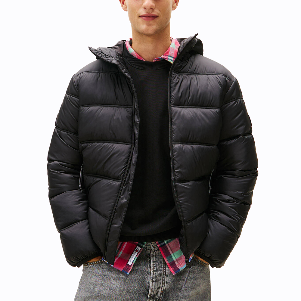 TOMMY HILFIGER TJM HOODED LOGO PUFFER EXT DM0DM22044 1