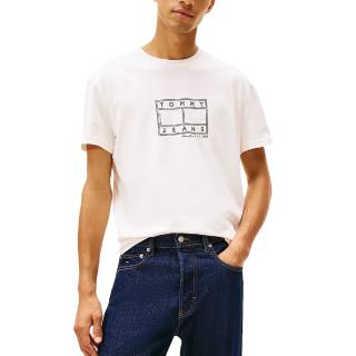 TOMMY HILFIGER TJM REG CENTER FLAG SS TEE DM0DM22317