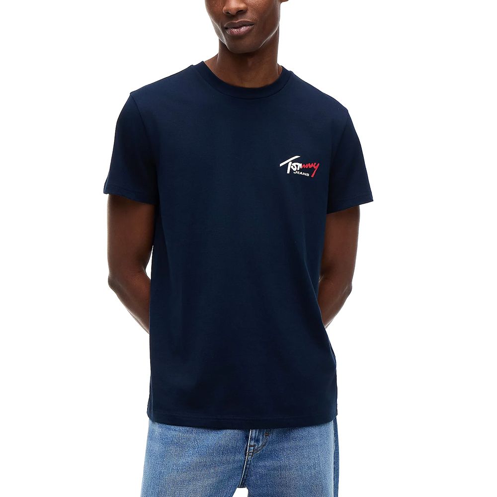 TOMMY HILFIGER TJM SLIM SIGN CHEST SS TEE EXT DM0DM22538 1