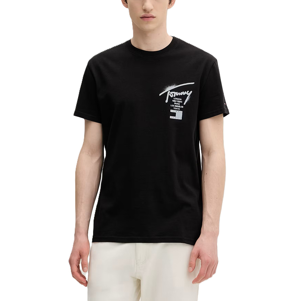 TOMMY HILFIGER TJM REG CITY SIGN SS TEE EXT DM0DM22553 2
