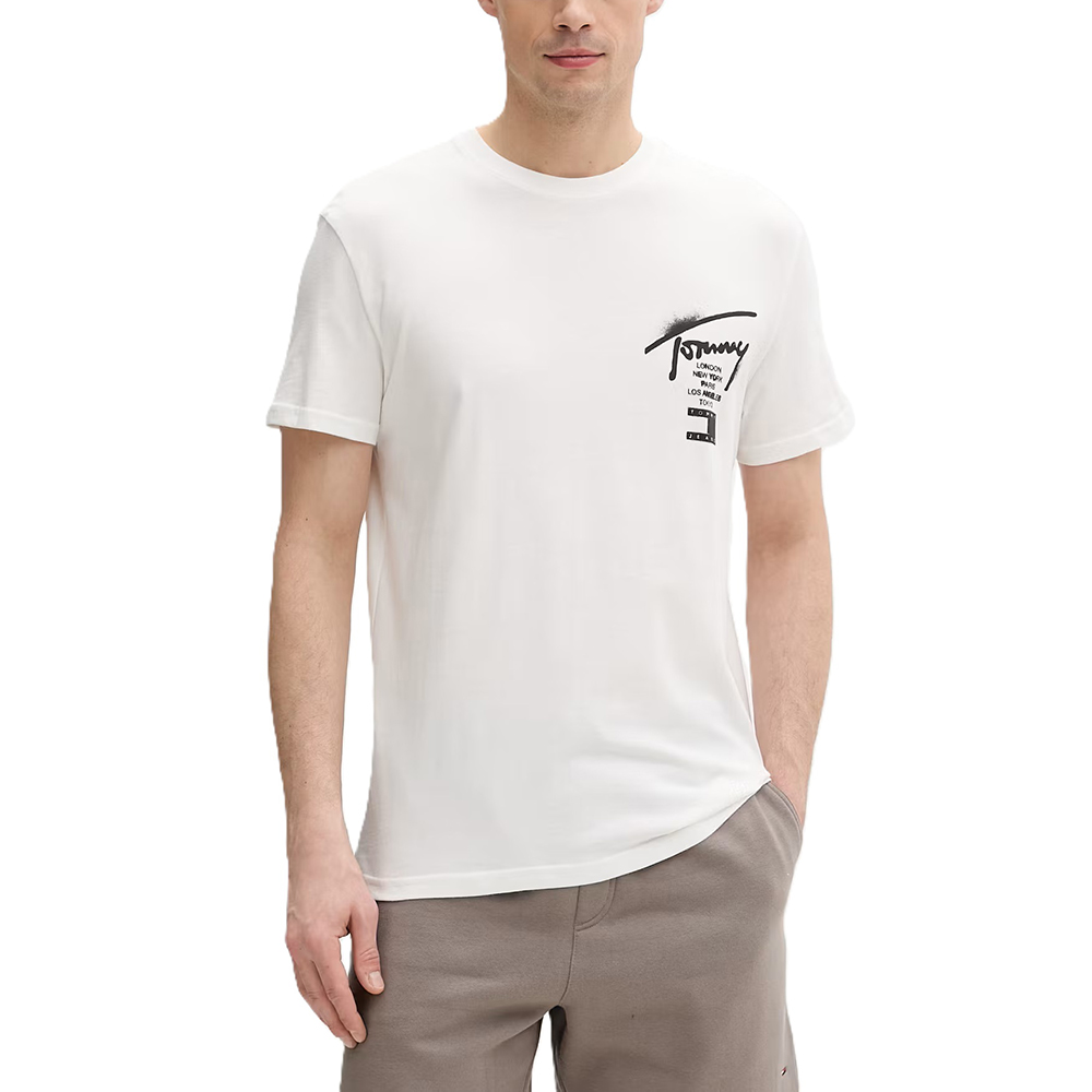 TOMMY HILFIGER TJM REG CITY SIGN SS TEE EXT DM0DM22553 1