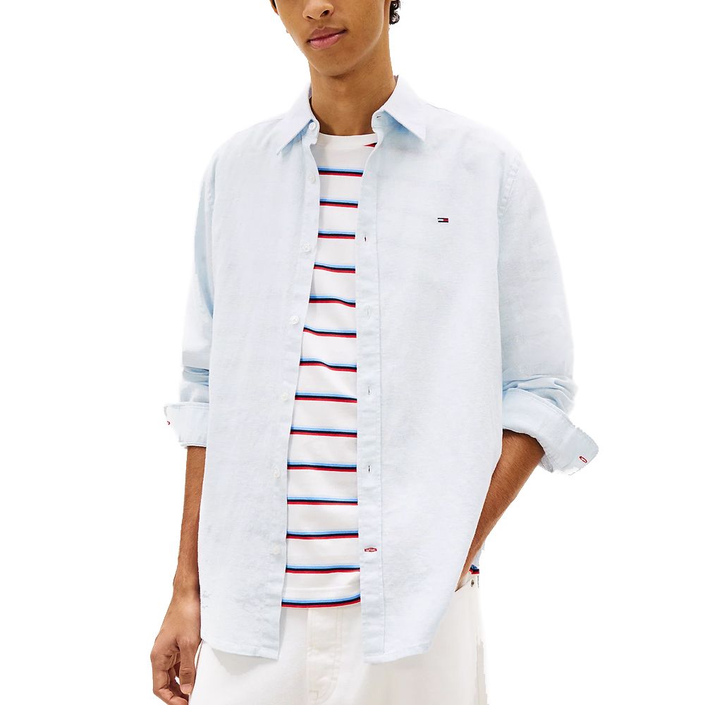 TOMMY HILFIGER TJM REG LINEN BLEND SHIRT EXT DM0DM22761 1