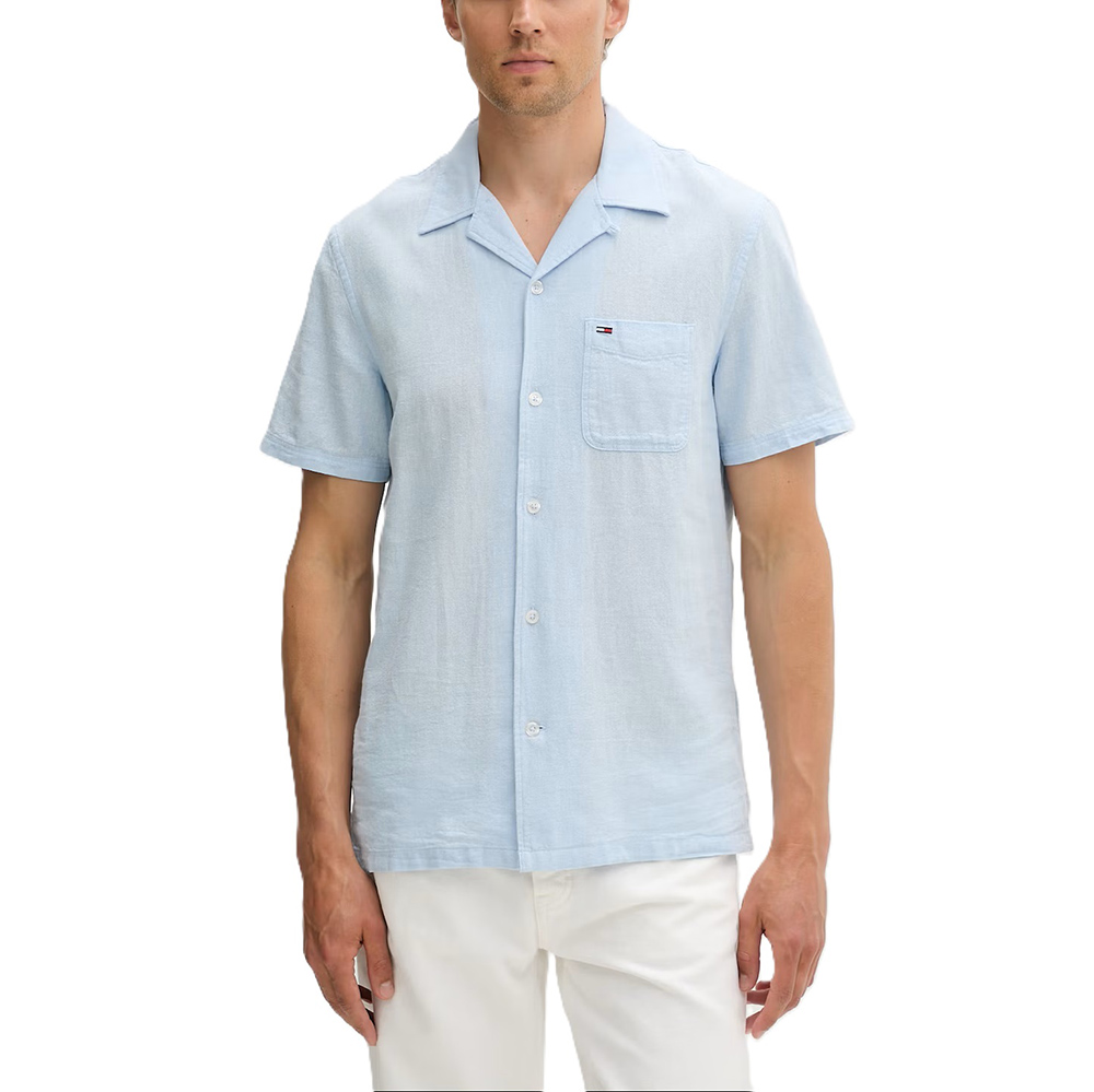 TOMMY HILFIGER TJM REG LINEN BLEND CAMP SS EX DM0DM23058 1