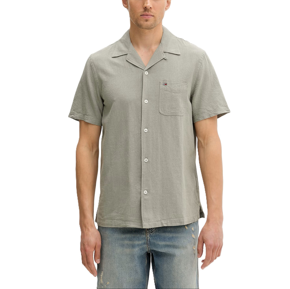 TOMMY HILFIGER TJM REG LINEN BLEND CAMP SS EX DM0DM23058 1