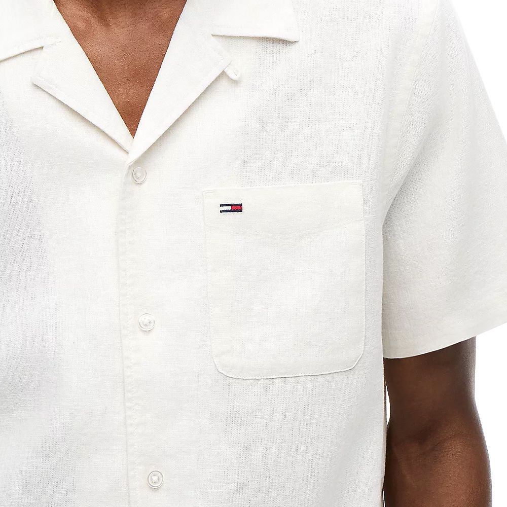 TOMMY HILFIGER TJM REG LINEN BLEND CAMP SS EX DM0DM23058 3
