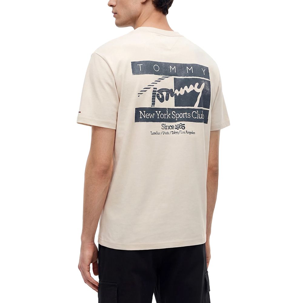 TOMMY HILFIGER TJM REG SIGN FLAG SS TEE EXT DM0DM23177 2