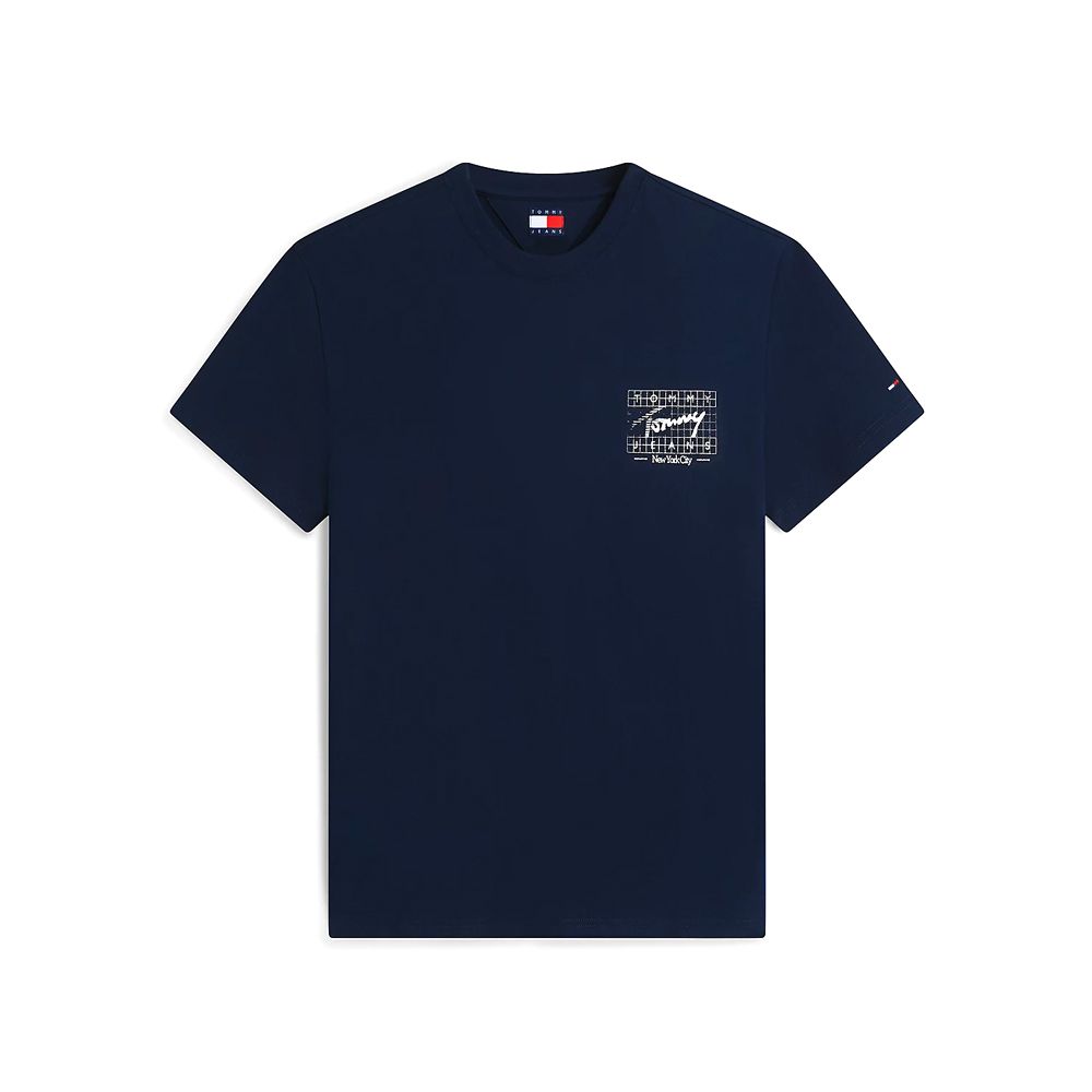 TOMMY HILFIGER TJM REG SIGN FLAG SS TEE EXT DM0DM23177 3