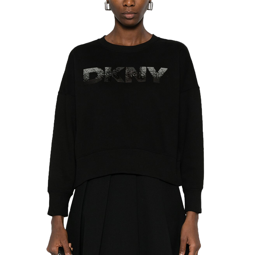 DKNY DP4T1071 LOGO ΠΟΥΛΟΒΕΡ ΜΑΚΡΥΜΑΝΙΚΟ DKNY 1