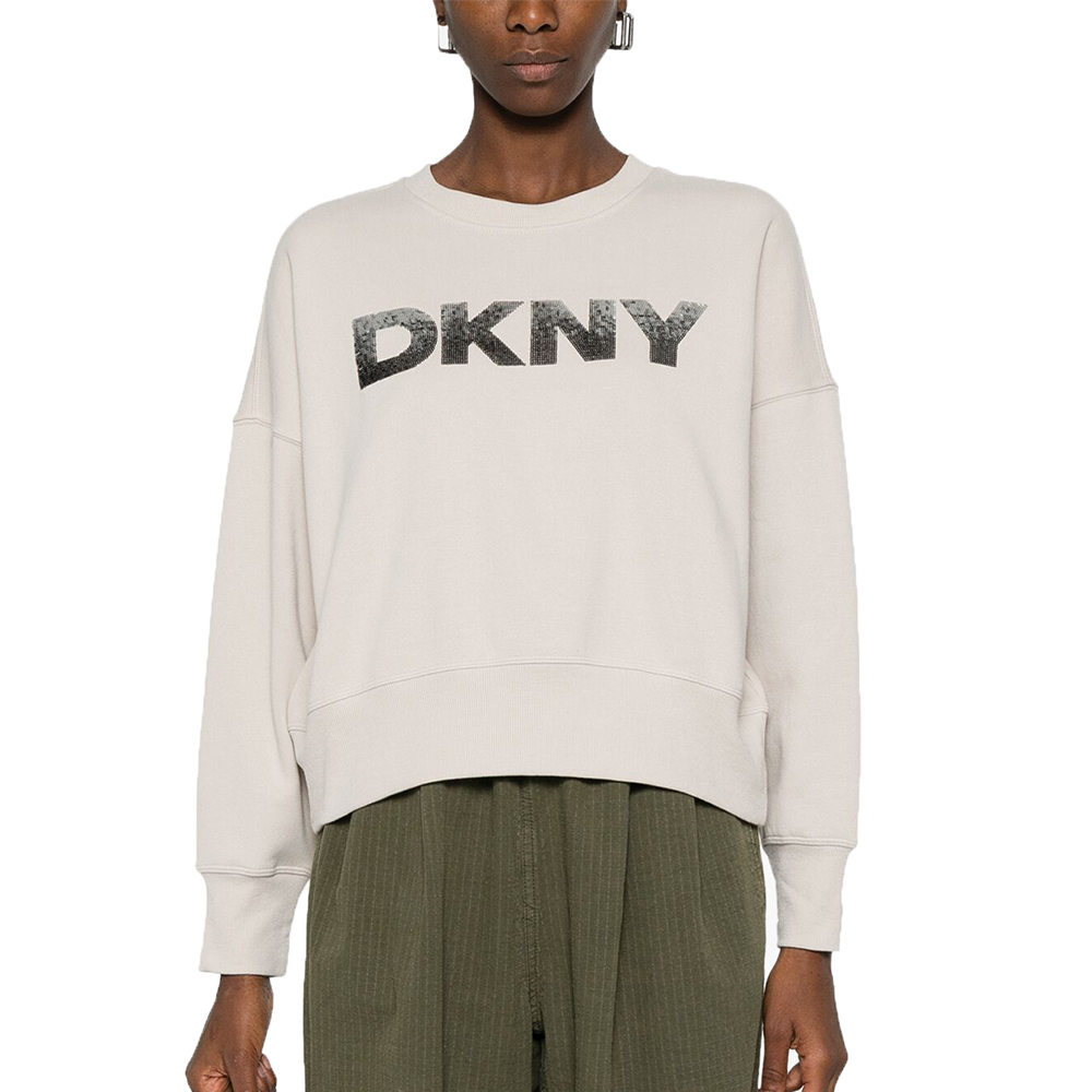 DKNY DP4T1071 LOGO ΠΟΥΛΟΒΕΡ ΜΑΚΡΥΜΑΝΙΚΟ DKNY 1