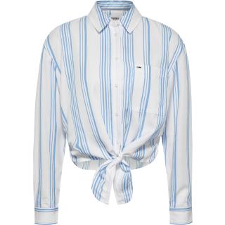 TJW FRONT TIE STRIPE SHIRT DW0DW12901