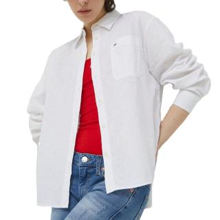 TJW SOLID LINEN BLEND SHIRT DW0DW15577