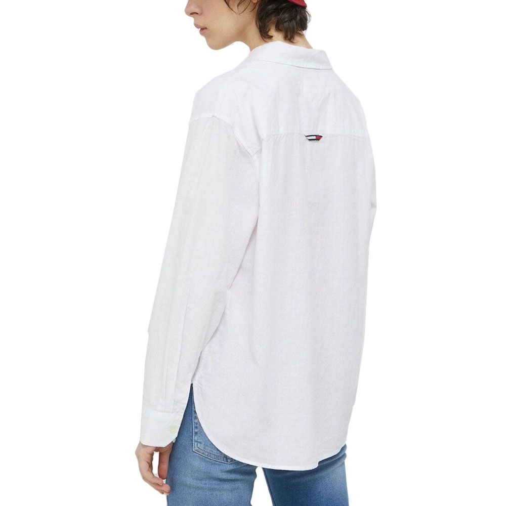 TJW SOLID LINEN BLEND SHIRT DW0DW15577 2