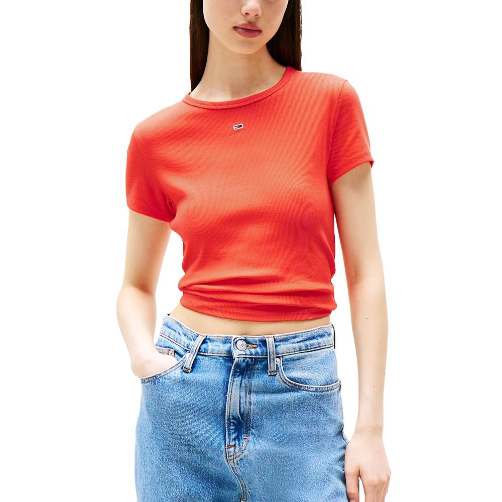 TOMMY HILFIGER TJW SLIM ESSENTIAL RIB SS EXT DW0DW17383 1