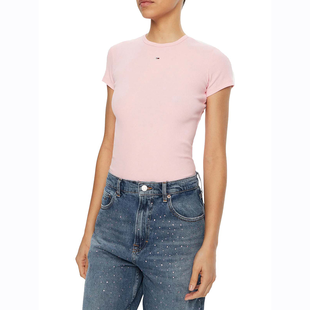 TOMMY HILFIGER TJW SLIM ESSENTIAL RIB SS EXT DW0DW17383 1