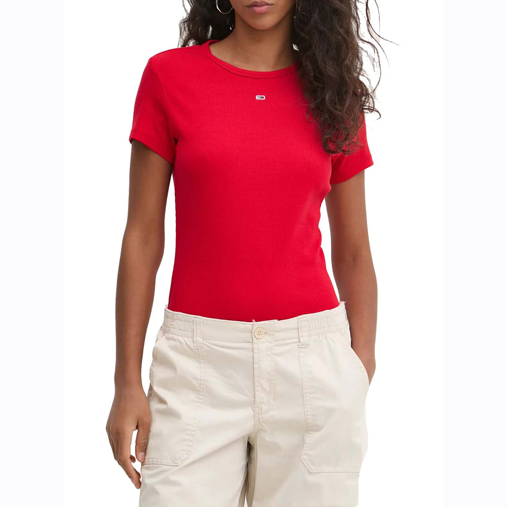 TOMMY HILFIGER TJW SLIM ESSENTIAL RIB SS EXT DW0DW17383 1