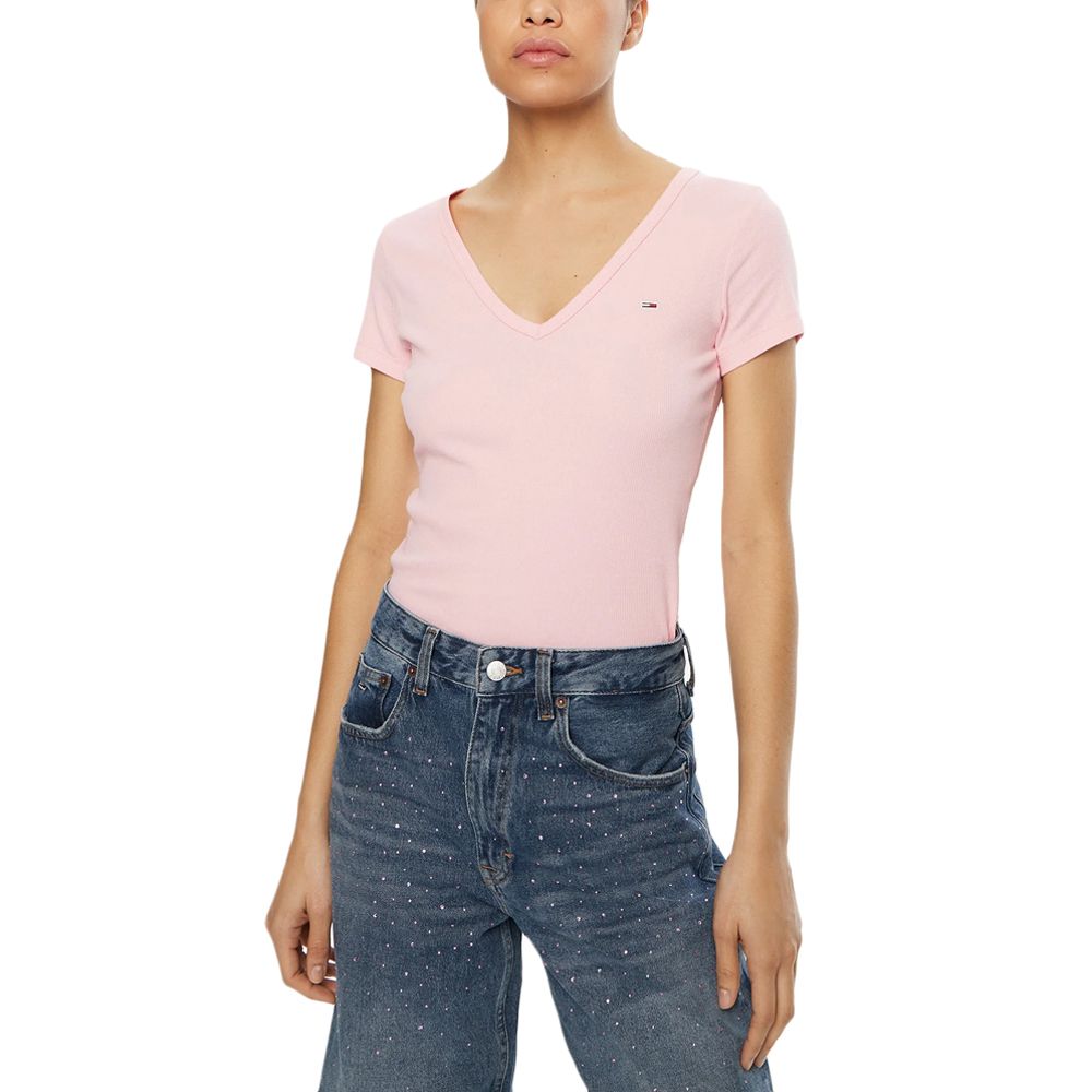 TOMMY HILFIGER TJW SLIM ESSENTIAL RIB V SS DW0DW17385 1