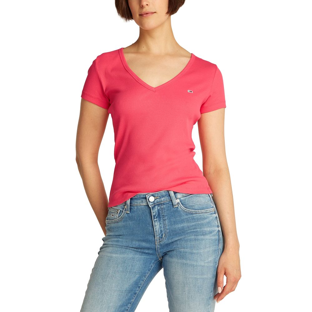 TOMMY HILFIGER TJW SLIM ESSENTIAL RIB V SS DW0DW17385 1