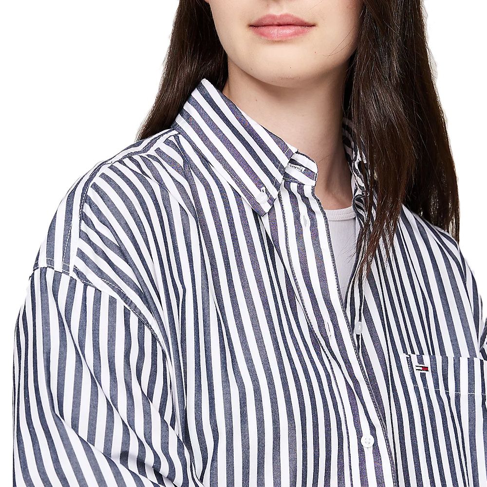 TOMMY HILFIGER TJW OVS PINSTRIPE SHIRT DW0DW19236 3