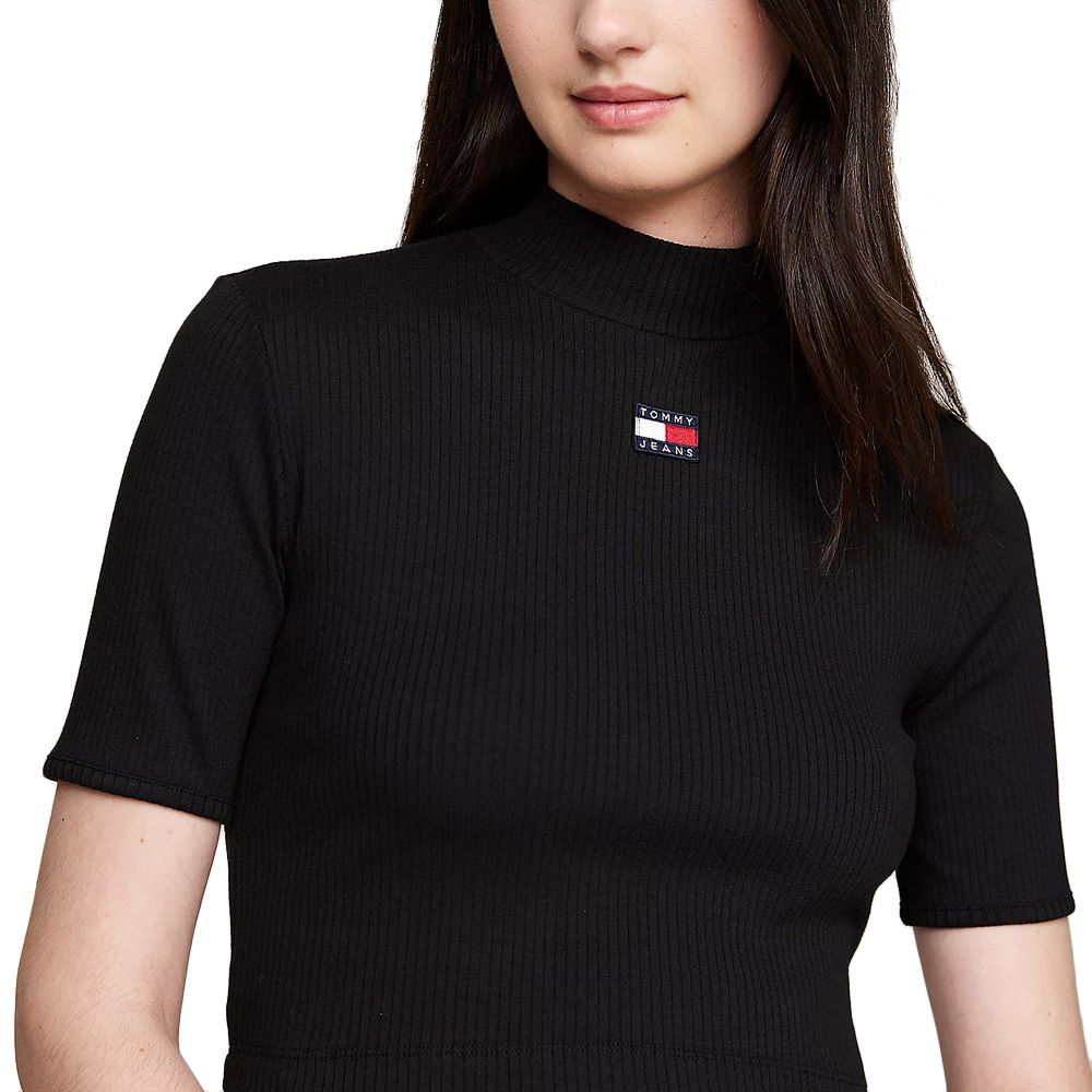 TOMMY HILFIGER TJW BADGE MOCK NECK TOP SS DW0DW19292 3