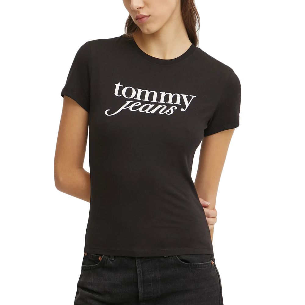 TOMMY HILFIGER SLIM ESSENTIAL LOGO TEE EX DW0DW19447 1