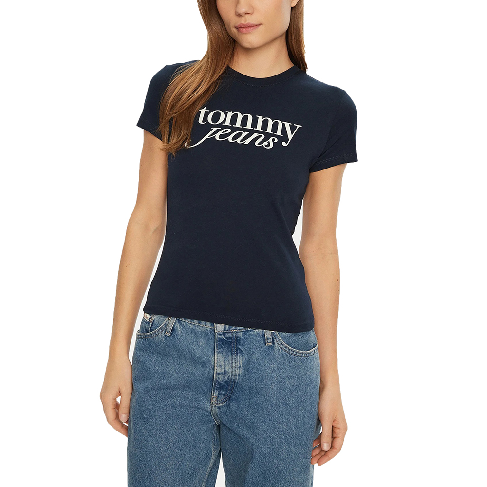 TOMMY HILFIGER SLIM ESSENTIAL LOGO TEE EX DW0DW19447 1