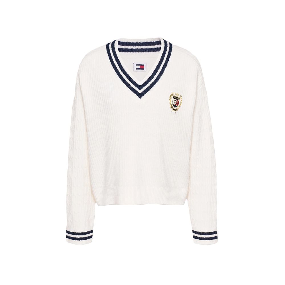 TOMMY HILFIGER TJW VNCK CREST CABLE SWEATER E DW0DW19685 4