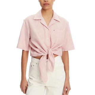 TOMMY HILFIGER TJW CRP LINEN SS SHIRT DW0DW20286