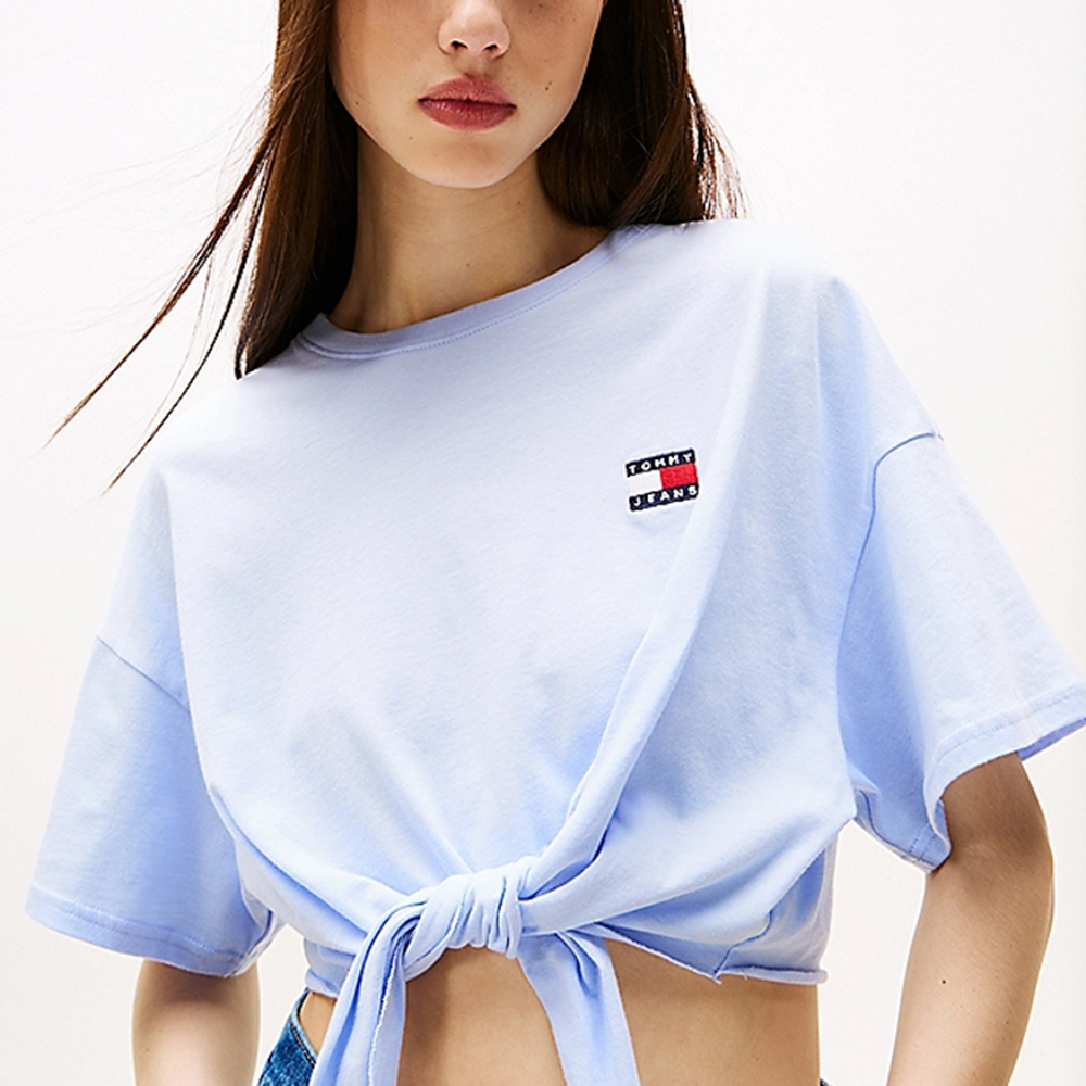 TOMMY HILFIGER TJW REG WAIST TIE BADGE TEE EX DW0DW20321 1